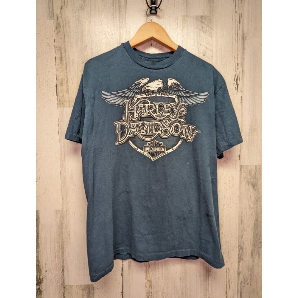 Vintage 1993 Harley Davidson 'Dick Farmers' Orlando Graphic Tee / L / USA Made - Picture 1 of 11